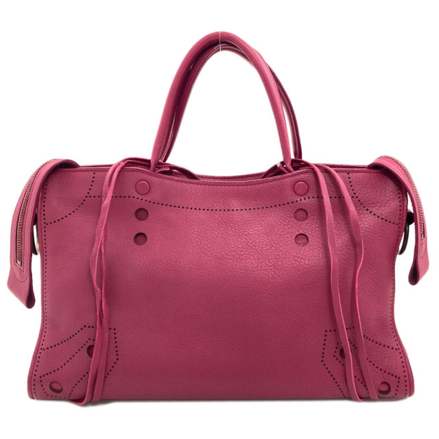 BALENCIAGA バレンシアガ 443516 ブラックアウトシティ トートバッグ ハンドバッグ レザー ブルー BALENCIAGA バレンシアガ 443516 ブラックアウト シティ 2WAY