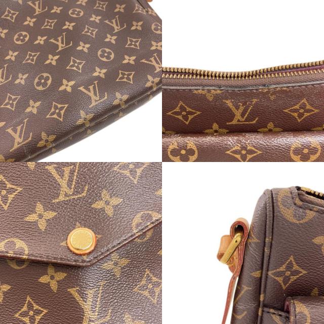 本物 ルイヴィトン LOUIS VUITTON LV マビヨン モノグラム ショルダーバッグ ポシェット ブラウン M41679 Mabillon ビトン バッグ 中古・ LOUIS VUITTON ルイヴィトン M41679 マビヨン ショルダーバッグ