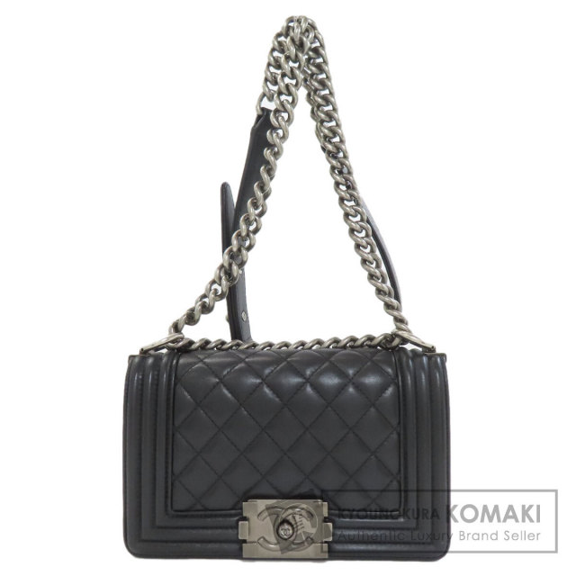 シャネル ショルダーバッグ ボーイシャネル チェーンショルダー シルバー金具
