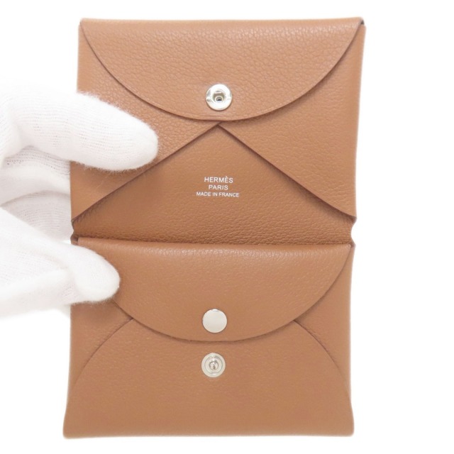 エルメス カードケース カルヴィ デュオ シルバー金具