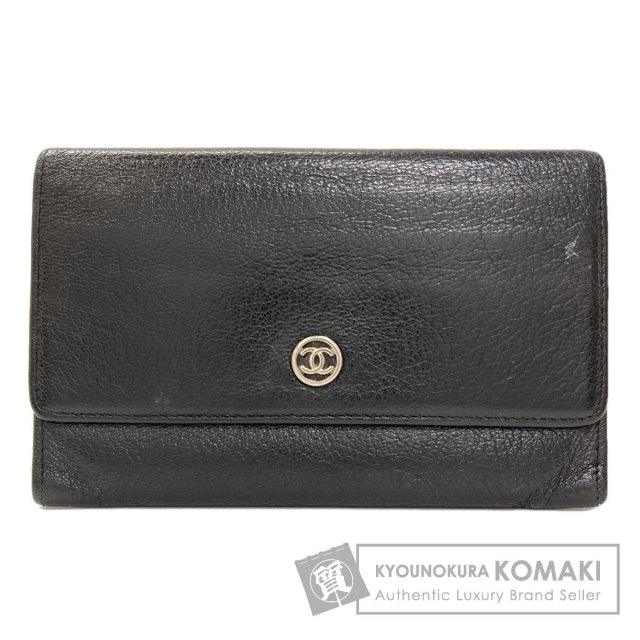 CHANEL シャネル カメリア マトラッセ 銀座限定 ゴールド金具 長財布（小銭入れあり） ラムスキン レディース [中古] CHANEL シャネル カメリア マトラッセ 銀座限定 ゴールド金具 長財布
