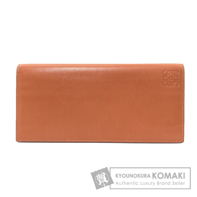 LOEWE ロエベ アナグラム 長財布（小銭入れあり） ラムスキン レディース [中古] LOEWE（ロエベ） 中古 二折財布小銭入付き レディース ブランド