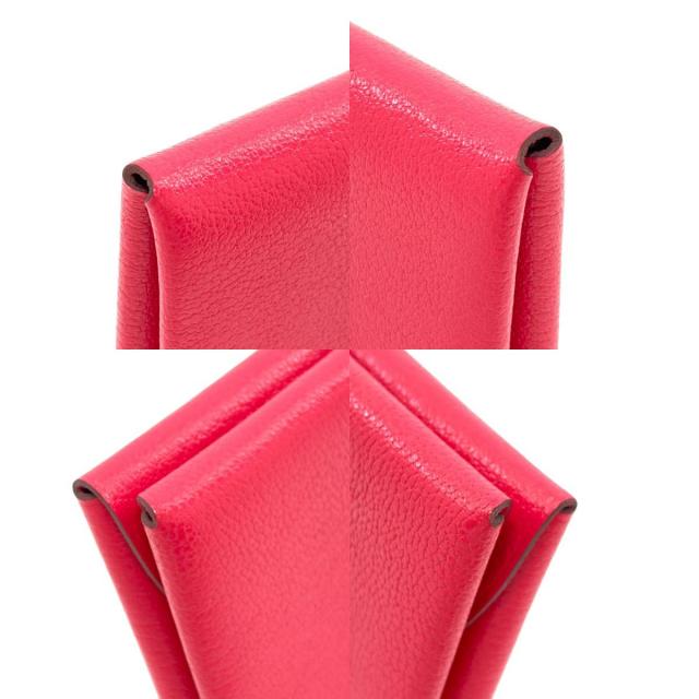 エルメス カードケース カルヴィ デュオ ローズエクストリーム シルバー金具