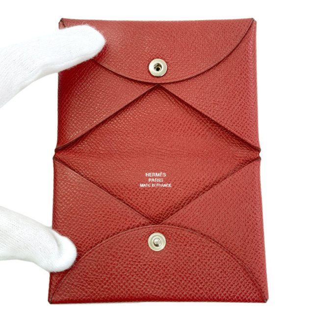 エルメス カードケース カルヴィ シルバー金具