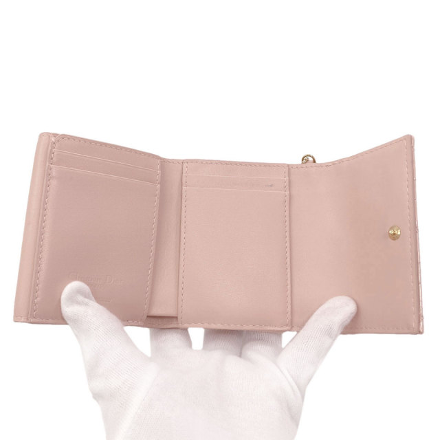 CHRISTIAN DIOR クリスチャンディオール レディディオール ロータス 二つ折り財布（小銭入れあり） パテントレザー レディース [中古] Christian Dior（クリスチャン・ディオール） レディディオール