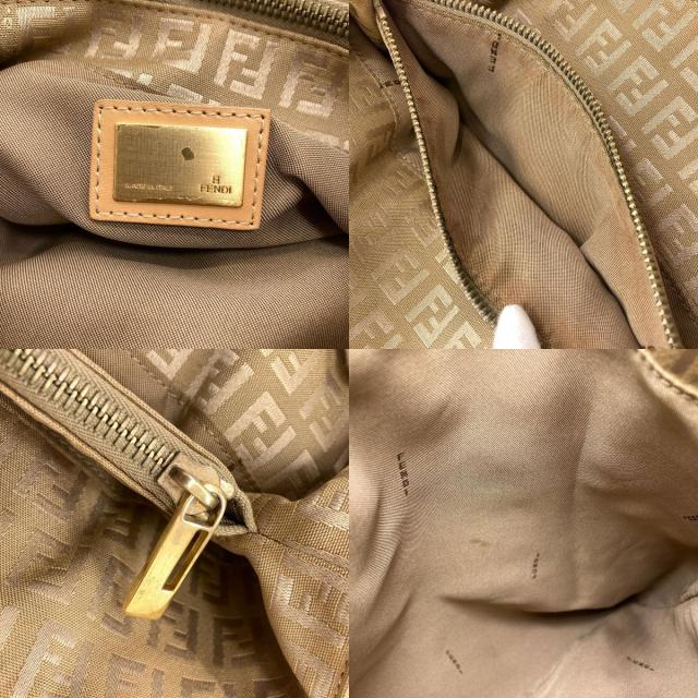 FENDI フェンディ ズッカ柄 ハンドバッグ キャンバス レディース [中古