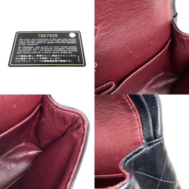 CHANEL シャネル チェーンショルダー マトラッセ シルバー金具 ショルダーバッグ グレインド カーフスキン レディース [中古] CHANEL シャネル マトラッセ シルバー金具 ショルダーバッグ