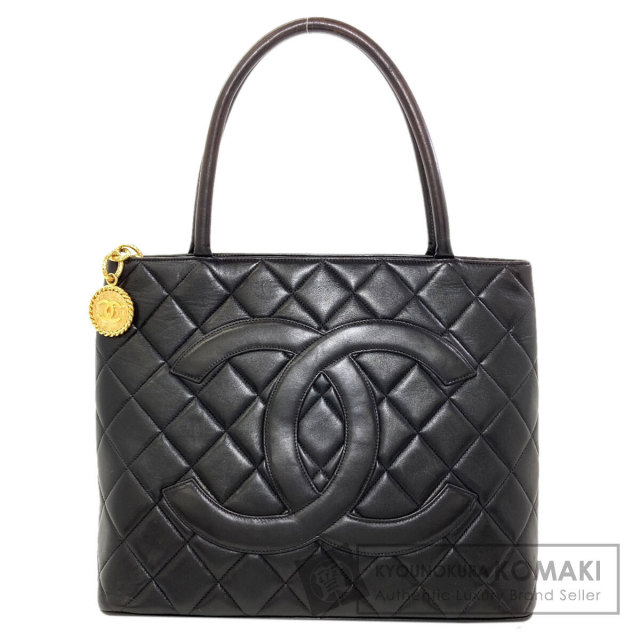 CHANEL シャネル チェーントート ゴールド金具 トートバッグ カーフ