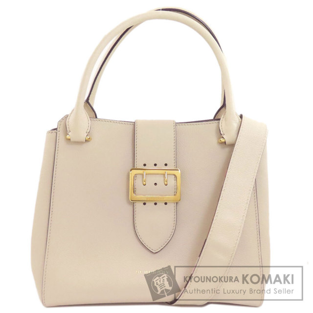 BURBERRY バーバリー バックル 2WAY トートバッグ レザー レディース
