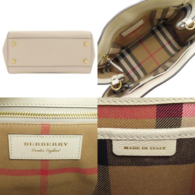 BURBERRY バーバリー バックル 2WAY トートバッグ レザー レディース