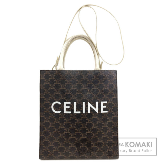 CELINE セリーヌ マカダム柄 ハンドバッグ PVC レディース [中古