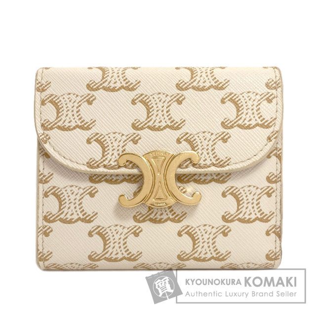 セリーヌ 二つ折り財布（小銭入れあり） トリオンフ フラップ 三つ折り