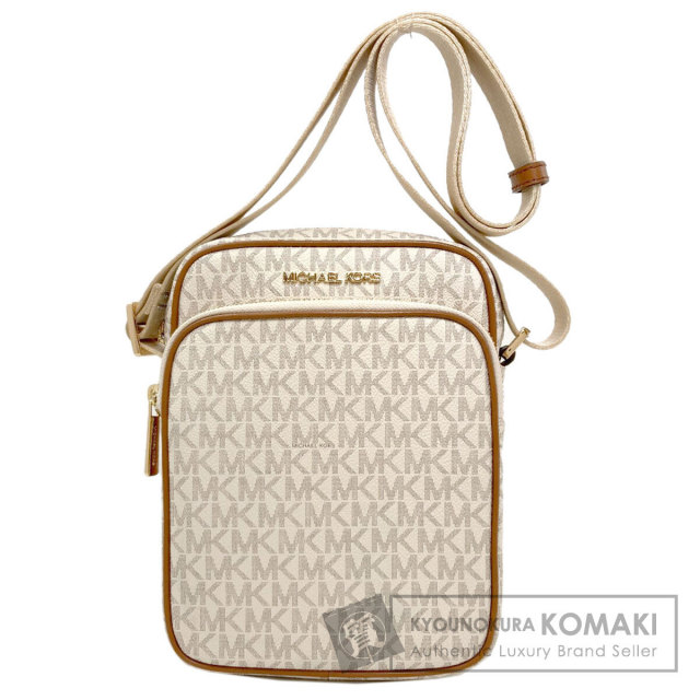ブランドMICHAEL KORS MKロゴショルダーバッグ ベージュ Michael Kors マイケルコース ジェット セット トラベル ショルダー