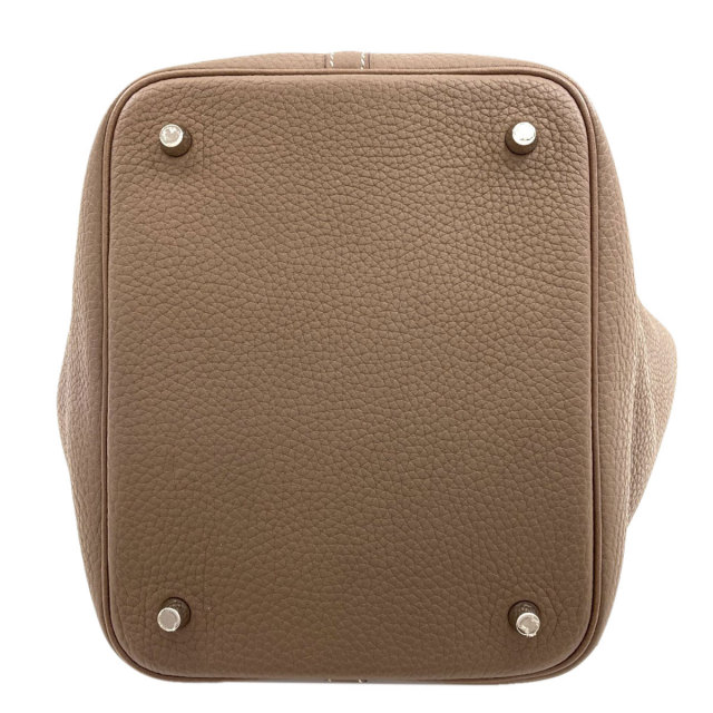 エルメス ハンドバッグ ピコタンロックMM エトープ シルバー金具