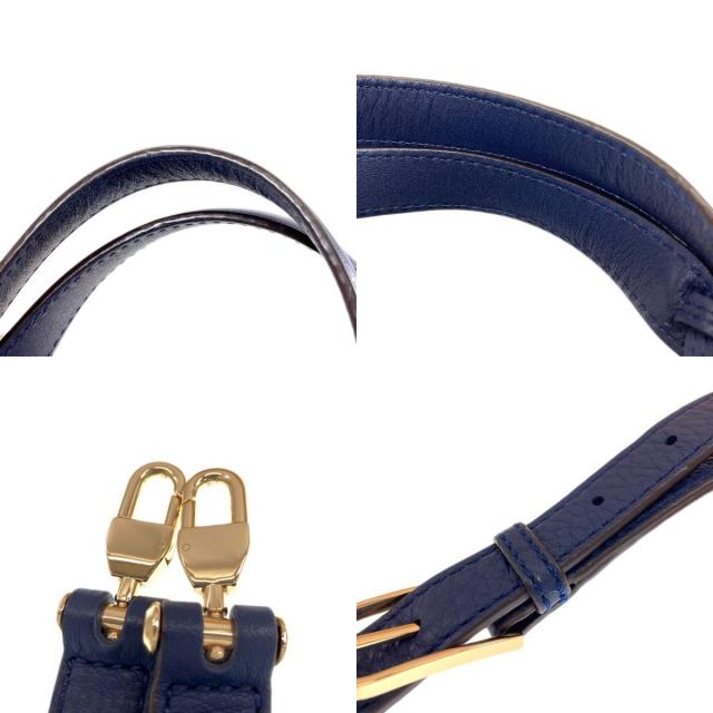 ✨美品✨ トリーバーチ ハーフムーン ハンドバッグ ネイビー レザー Tory Burch トリーバーチ ハーフムーン 2WAY ハンドバッグ レザー