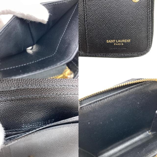 YVES SAINT LAURENT イヴ・サンローラン カサンドラ ステッチ 二つ折り