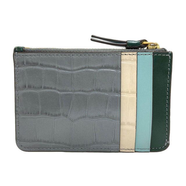 Tory Burch トリーバーチ クロコ型押し コインケース レザー