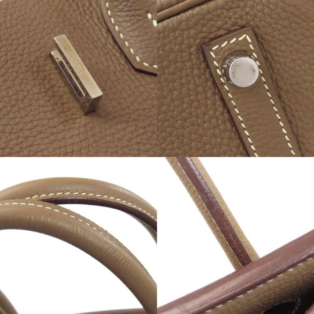HERMES エルメス バーキン30 エトープ シルバー金具 ハンドバッグ