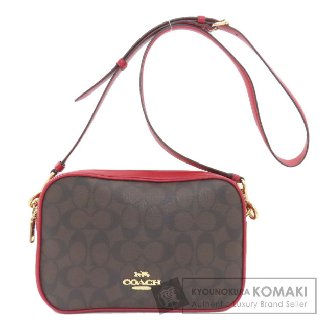 COACH コーチ C0694 シグネチャー ショルダーバッグ PVC レディース [中古] COACH コーチ C0694 シグネチャー ショルダーバッグ PVC レディース