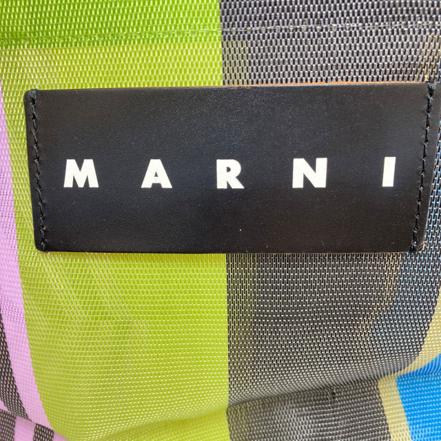 マルニ ハンドバッグ フラワーカフェ メッシュバッグ