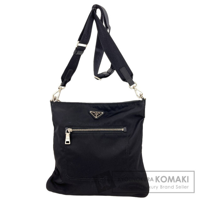 PRADA プラダ ロゴ金具 ショルダーバッグ カーフ レディース [中古