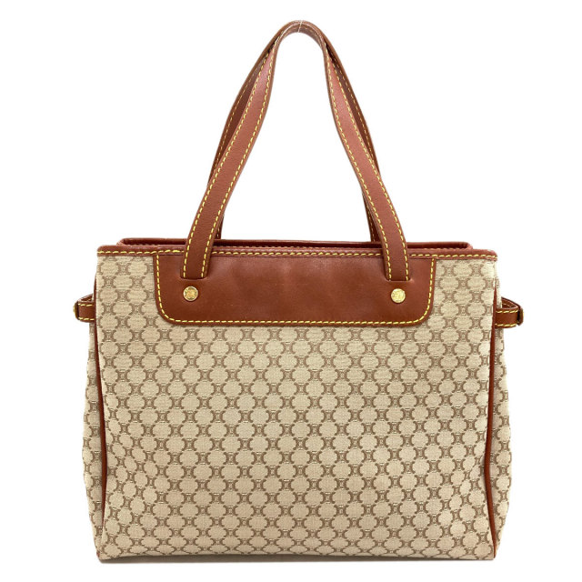 CELINE セリーヌ マカダム柄 ハンドバッグ キャンバス/レザー