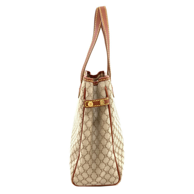 CELINE セリーヌ マカダム柄 ハンドバッグ キャンバス/レザー