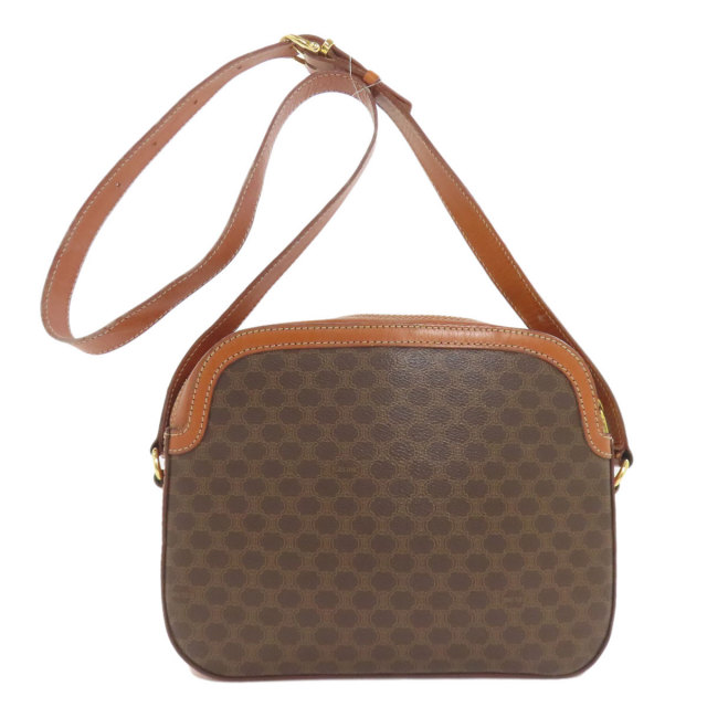 CELINE セリーヌ マカダム柄 ショルダーバッグ PVC レディース [中古 CELINE セリーヌ マカダム柄 ショルダーバッグ PVC レディース [中古