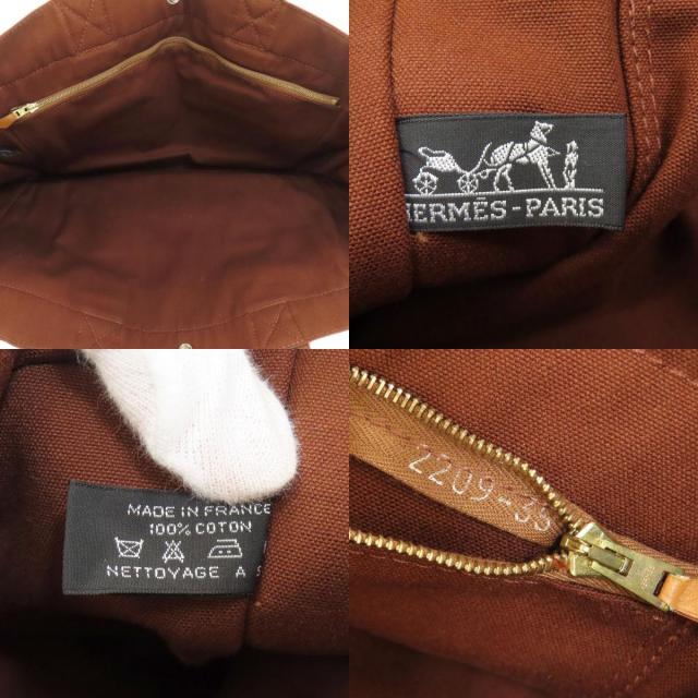 HERMES エルメス サックフールトゥGM トートバッグ キャンバス