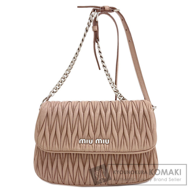 MIUMIU ミュウミュウ 5BE014 マテラッセ バゲットバッグ ショルダーバッグ カーフ レディース [中古] MIUMIU ミュウミュウ 5BE014 マテラッセ バゲットバッグ ショルダー