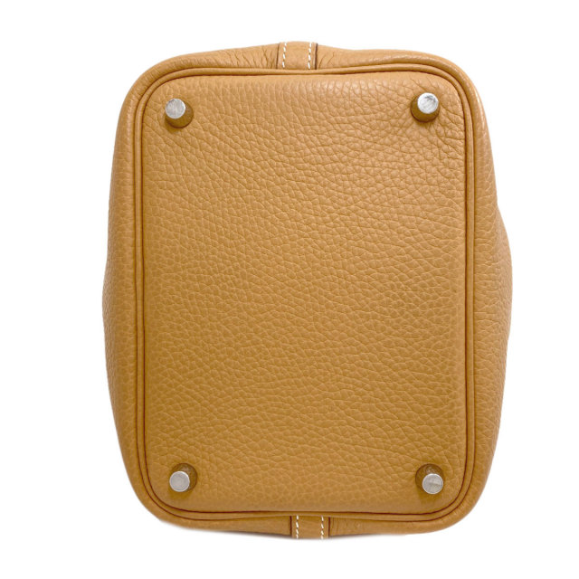 エルメス ハンドバッグ ピコタンロックPM キャメル シルバー金具