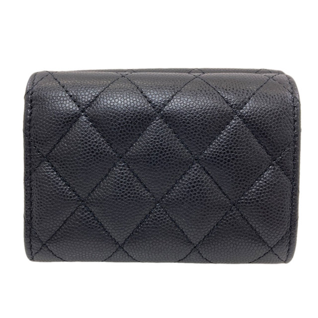 CHANEL シャネル ココマーク マトラッセ ゴールド金具 二つ折り財布