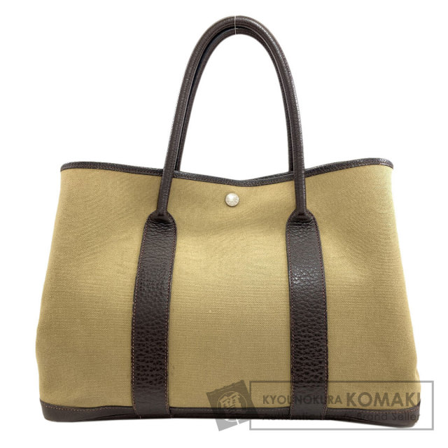 HERMES エルメス ガーデンパーティPM マロン シルバー金具 トート