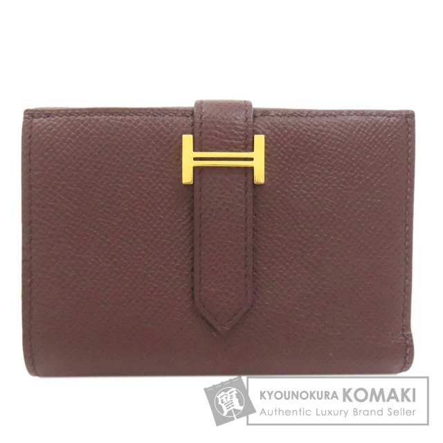 HERMES エルメス ベアンコンパクト シルバー金具 二つ折り財布（小銭