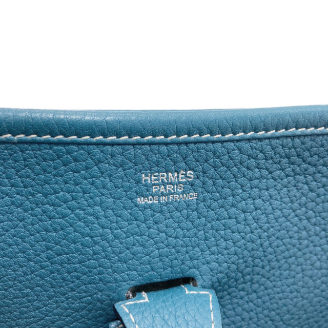 エルメス ショルダーバッグ エブリン3 PM ブルージーン シルバー金具