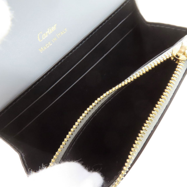 美品/現行品✨ Cartier 長財布 二つ折り ドゥーブル Cドゥ 黒 CARTIER カルティエ ドゥーブルC ドゥ カルティエ コンパクト