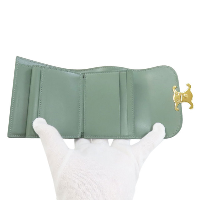 CELINE セリーヌ トリオンフ フラップ 三つ折り 二つ折り財布（小銭