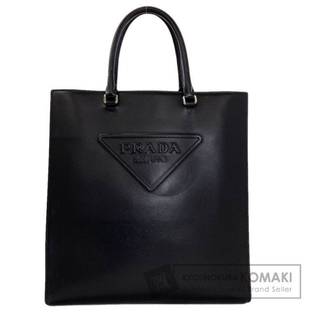 PRADA プラダ ロゴ金具 ショルダーバッグ カーフ レディース [中古