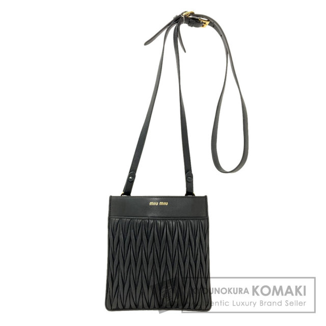 MIUMIU ミュウミュウ スタッズ ショルダーバッグ カーフ レディース