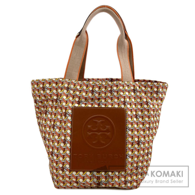 TORY BURCH ブラウン トートバッグ Tory Burch トリーバーチ ロゴ トートバッグ ナイロン素材 レディース
