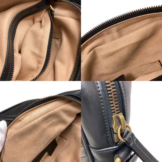 GUCCI グッチ 523365 GGマーモント ダブルG ショルダーバッグ レザー