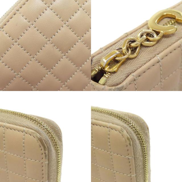 CELINE セリーヌ ラウンドファスナー キルティング 長財布（小銭入れ