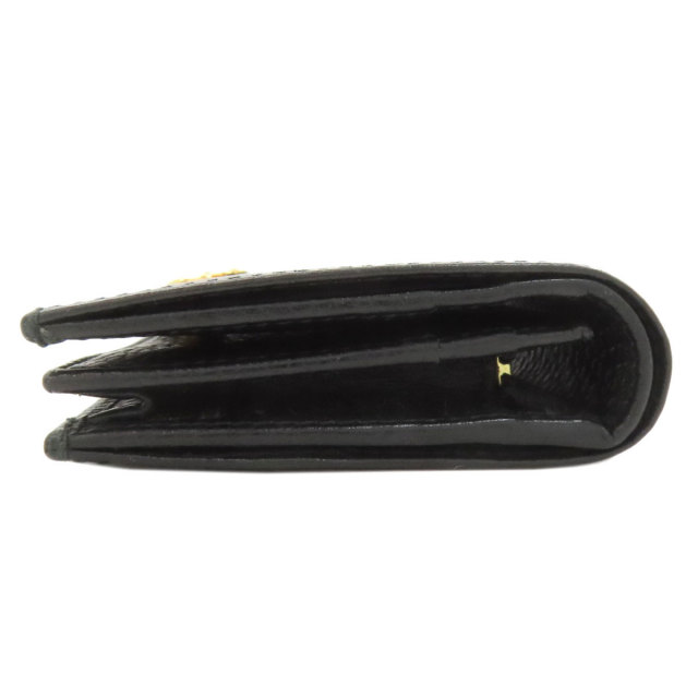 ◇箱・袋付き美品◇グッチ　GGマーモント　456126　二つ折り財布　ブラック GUCCI グッチ 456126 GGマーモント ダブルG 二つ折り財布（小銭入れ