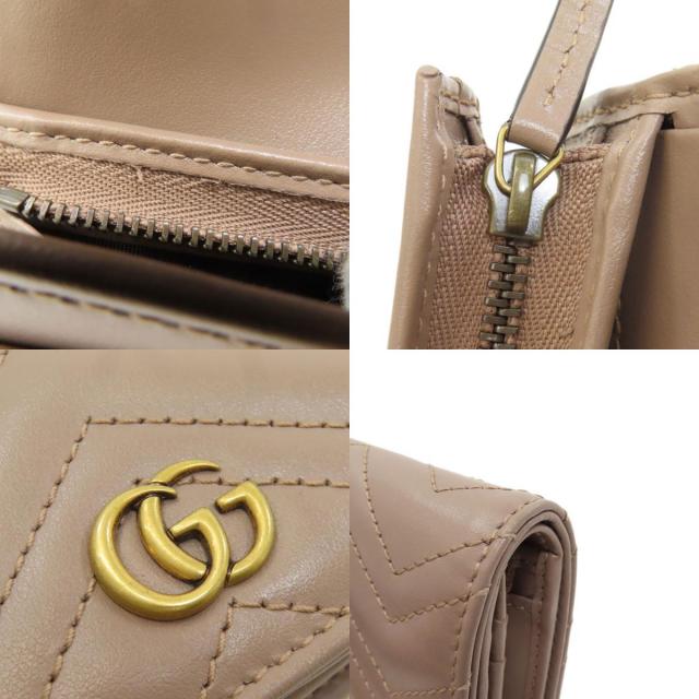 GUCCI グッチ 466492 GGマーモント ダブルG 二つ折り財布（小銭入れ