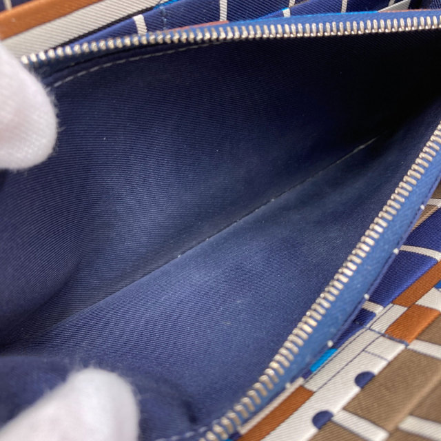 エルメス 長財布（小銭入れあり） アザップシルクイン ロング シルバー金具
