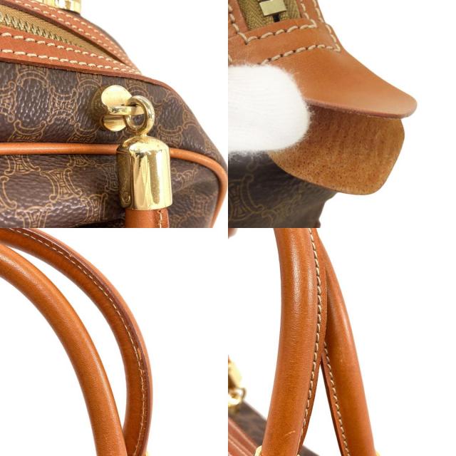 CELINE セリーヌ マカダム柄 ハンドバッグ PVC/レザー レディース