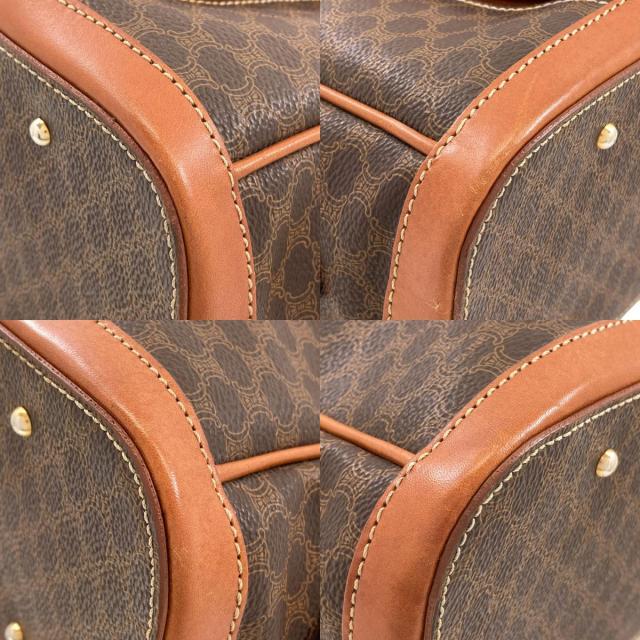 CELINE セリーヌ マカダム柄 ハンドバッグ PVC/レザー レディース