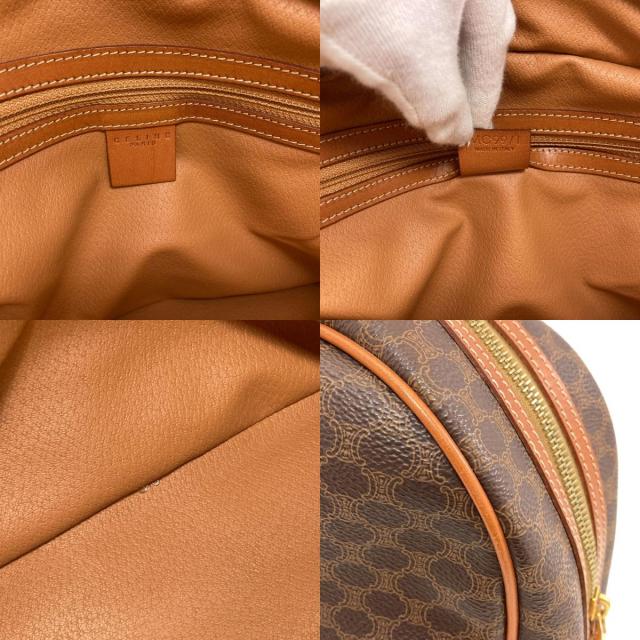 CELINE セリーヌ マカダム柄 ハンドバッグ PVC/レザー レディース