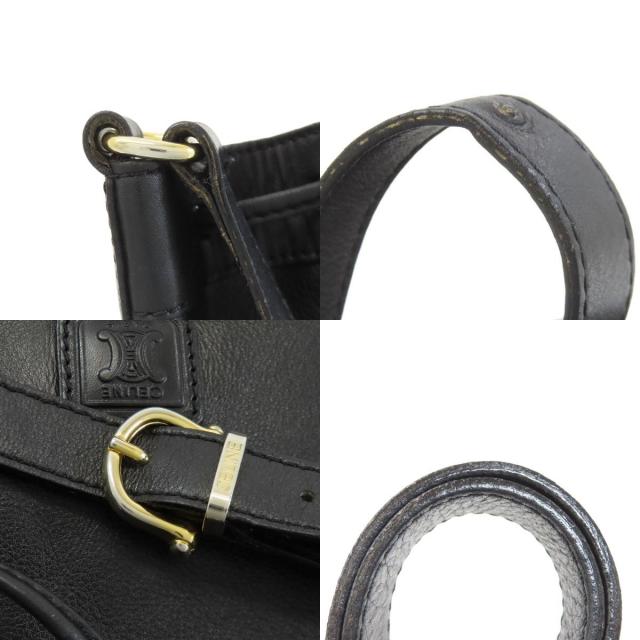 CELINE セリーヌ 巾着 ショルダーバッグ レザー レディース [中古