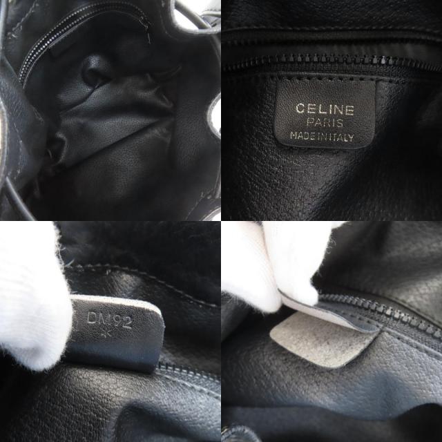 CELINE セリーヌ 巾着 ショルダーバッグ レザー レディース [中古